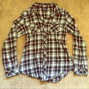 Angie Plaid Button Up Shirt